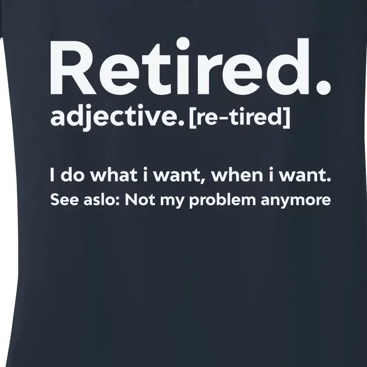 Retired 2022 Funny Retirement 4 Women's V-Neck T-Shirt