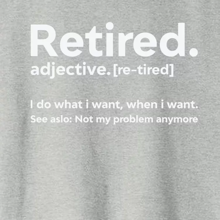 Retired 2022 Funny Retirement 4 Women's Crop Top Tee