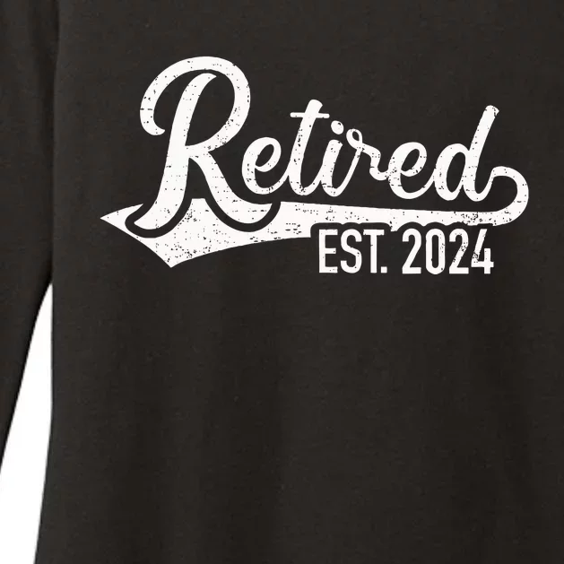 Retired 2024 For Coworker Retirement And Pensioner Womens CVC Long Sleeve Shirt