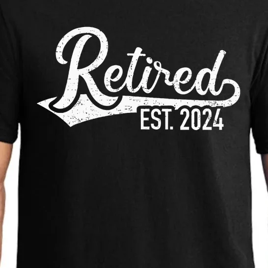 Retired 2024 For Coworker Retirement And Pensioner Pajama Set