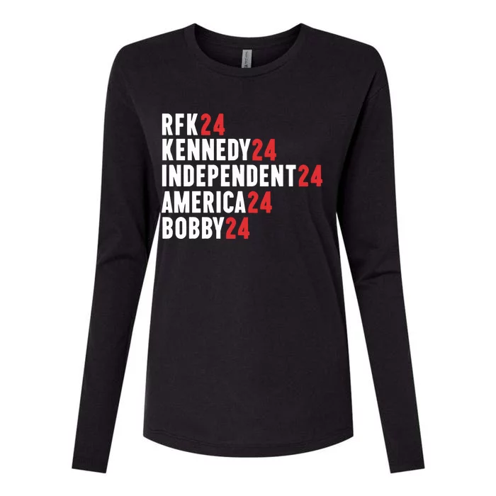 Rfk 24 Kennedy 24 Independent 24 America 24 Bobby 24 Womens Cotton Relaxed Long Sleeve T-Shirt