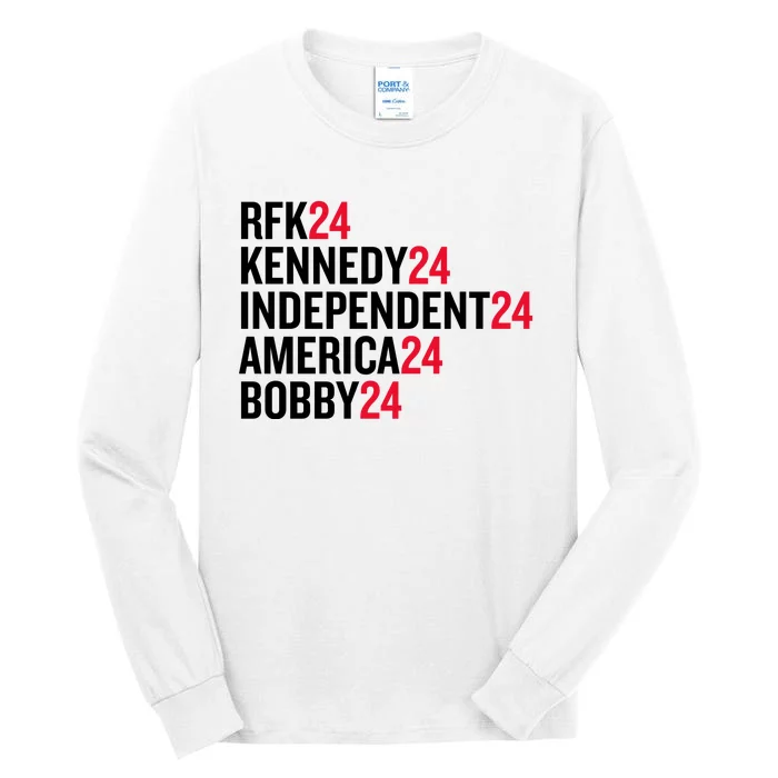 Rfk 24 Kennedy 24 Independent 24 America 24 Bobby 24 Tall Long Sleeve T-Shirt