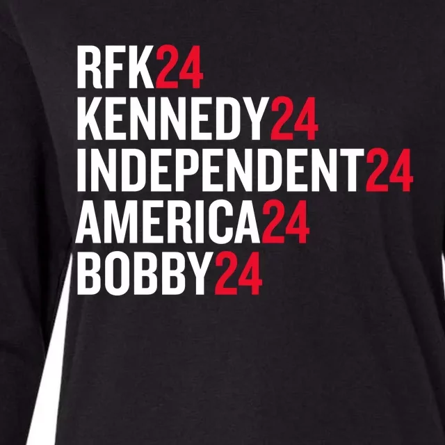 Rfk 24 Kennedy 24 Independent 24 America 24 Bobby 24 Womens Cotton Relaxed Long Sleeve T-Shirt