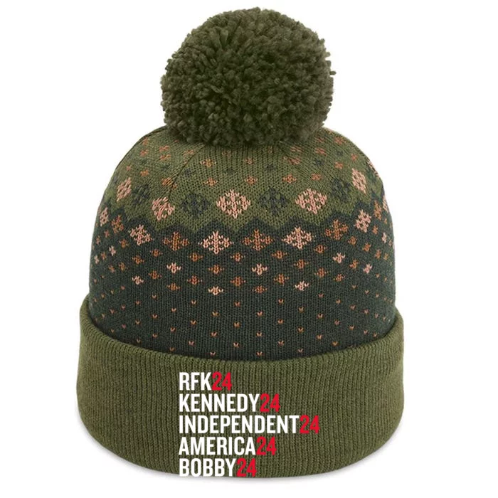 Rfk 24 Kennedy 24 Independent 24 America 24 Bobby 24 The Baniff Cuffed Pom Beanie