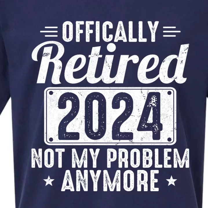 Retired 2024 Not My Problem Anymore Sueded Cloud Jersey T-Shirt