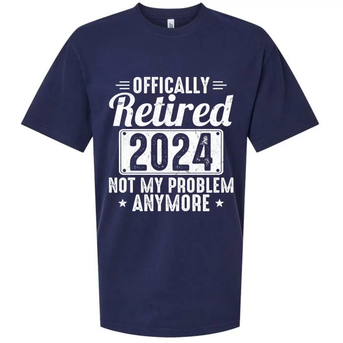 Retired 2024 Not My Problem Anymore Sueded Cloud Jersey T-Shirt