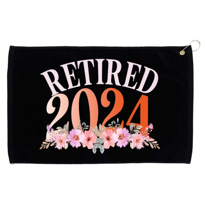 Retired 2024 Not My Problem Anymore Grommeted Golf Towel