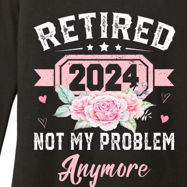 Retired 2024 Not My Problem Anymore Womens CVC Long Sleeve Shirt