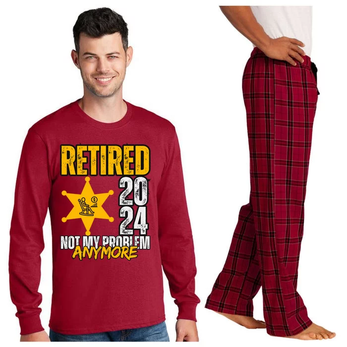 Retired 2024 Not My Problem Anymore Long Sleeve Pajama Set