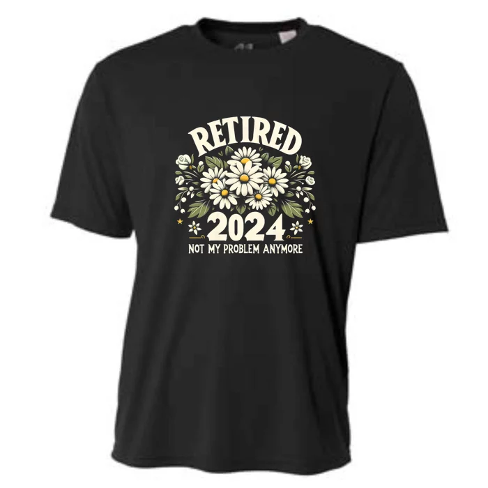 Retired 2024 Not My Problem Anymore Daisy Floral Cooling Performance Crew T-Shirt