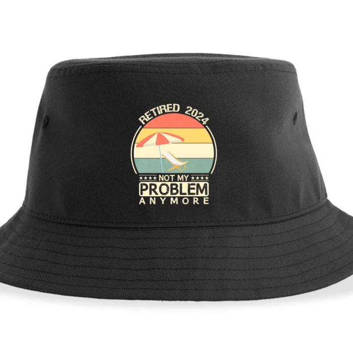 Retired 2024 Not My Problem Anymore Vintage Sustainable Bucket Hat