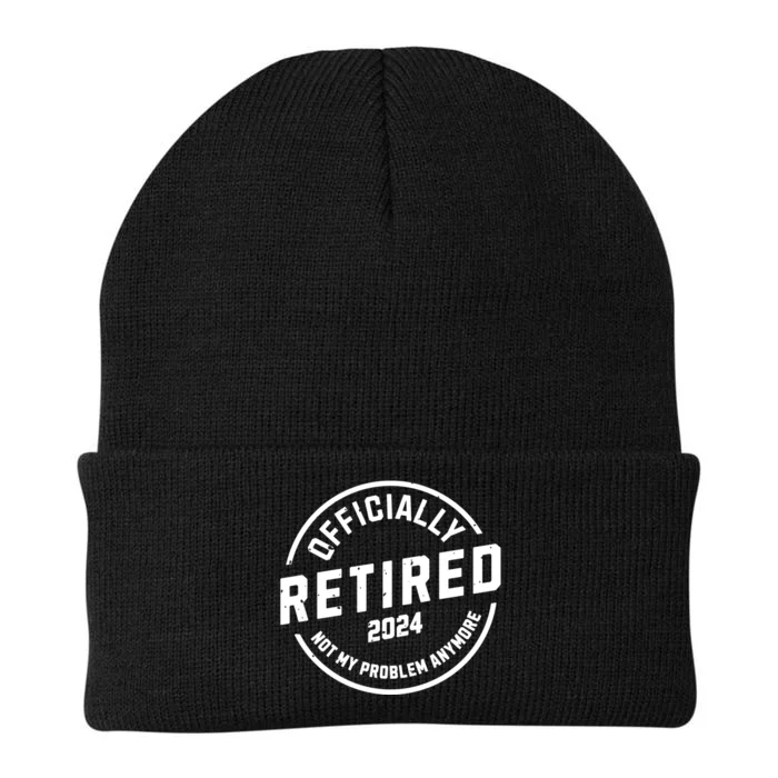 Retired 2024 Not My Problem Anymore Knit Cap Winter Beanie