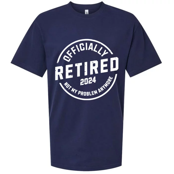 Retired 2024 Not My Problem Anymore Sueded Cloud Jersey T-Shirt