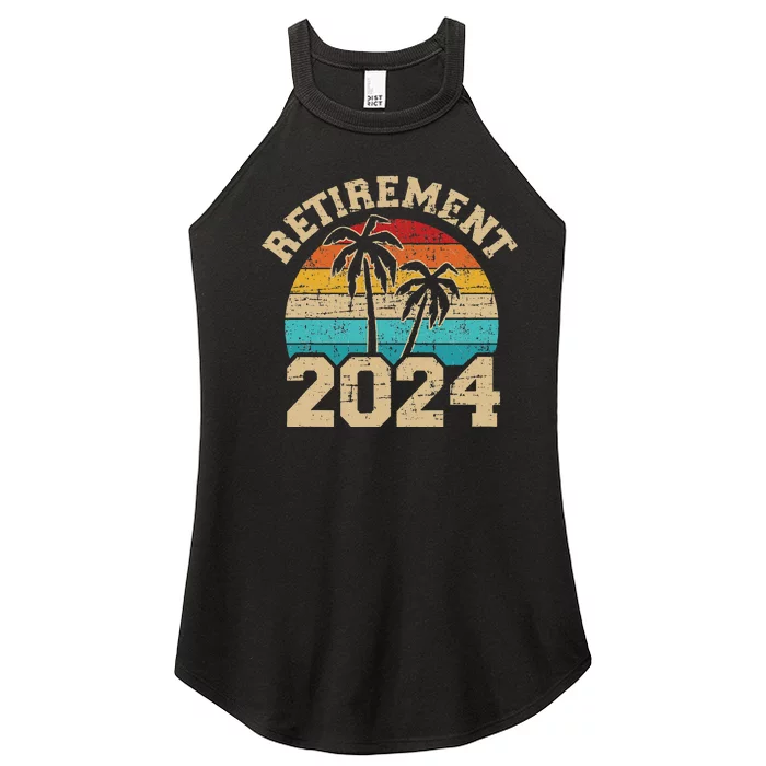 Retirement 2024 not my problem anymore vintage retired Women’s Perfect Tri Rocker Tank