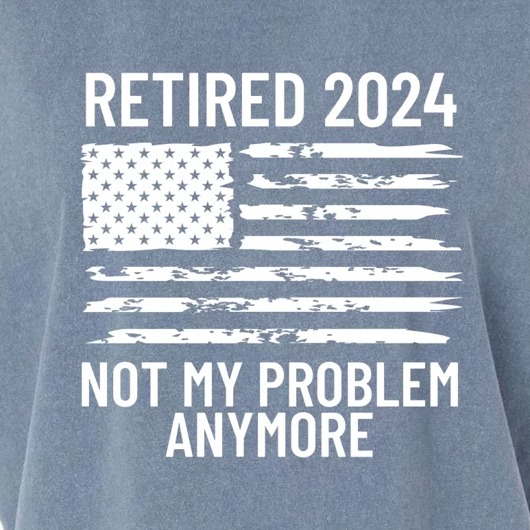 Retired 2024 Not My Problem Anymore Garment-Dyed Women's Muscle Tee