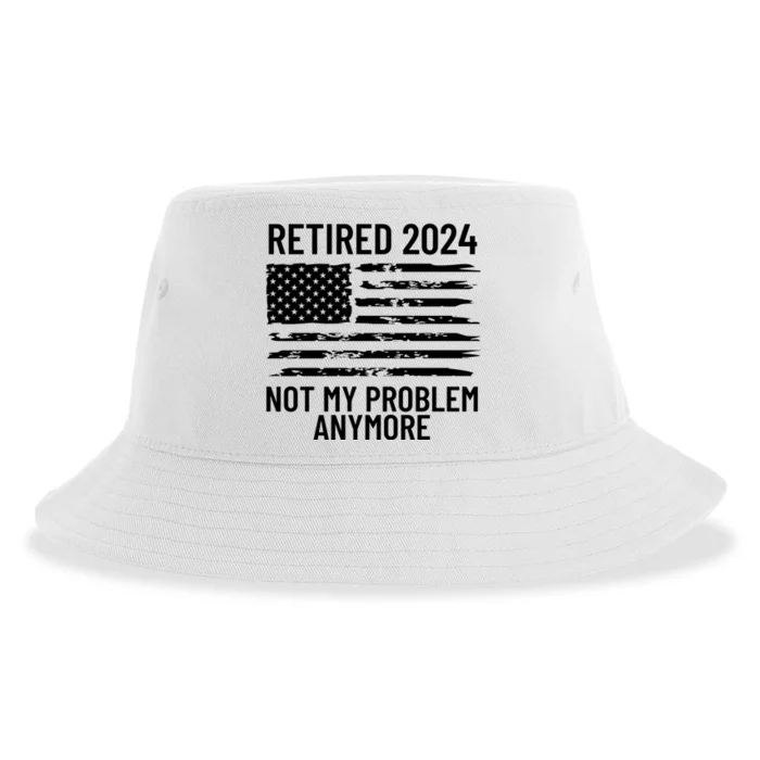 Retired 2024 Not My Problem Anymore Sustainable Bucket Hat