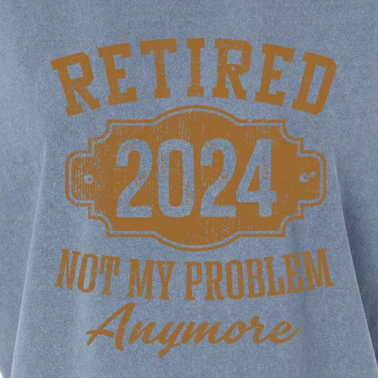 Retired 2024 Not My Problem Anymore Garment-Dyed Women's Muscle Tee