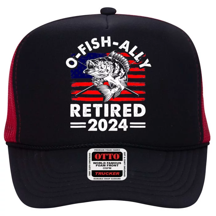 Retirement 2024 O Fish Ally Retired 2024 Fishing High Crown Mesh Trucker Hat