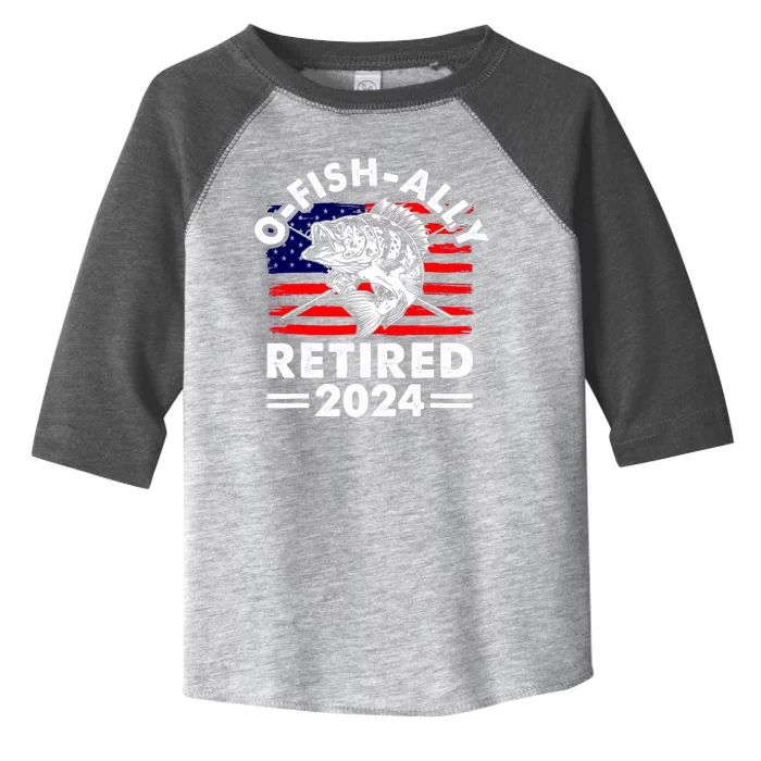 Retirement 2024 O Fish Ally Retired 2024 Fishing Toddler Fine Jersey T-Shirt