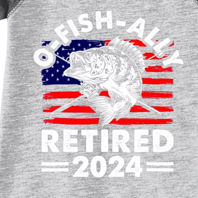 Retirement 2024 O Fish Ally Retired 2024 Fishing Infant Baby Jersey Bodysuit