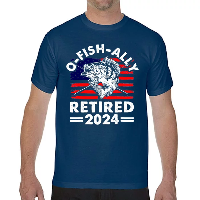 Retirement 2024 O Fish Ally Retired 2024 Fishing Comfort Colors T-Shirt