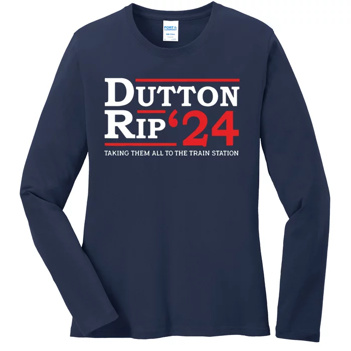 Rip 2024 President Day 4th Of July Ladies Long Sleeve Shirt