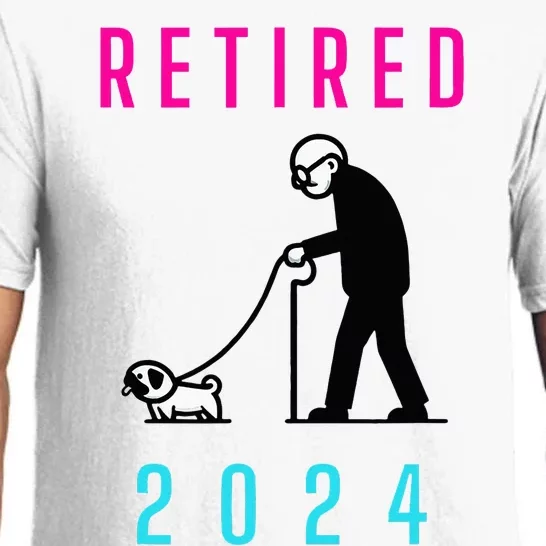 Retired 2024 Pug Owner Retirement Pajama Set