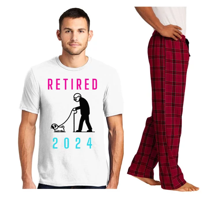 Retired 2024 Pug Owner Retirement Pajama Set