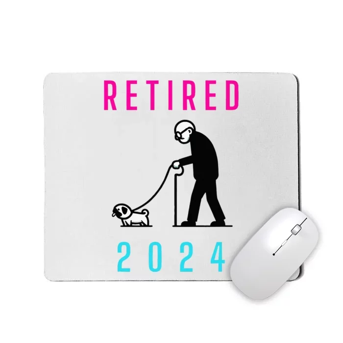 Retired 2024 Pug Owner Retirement Mousepad