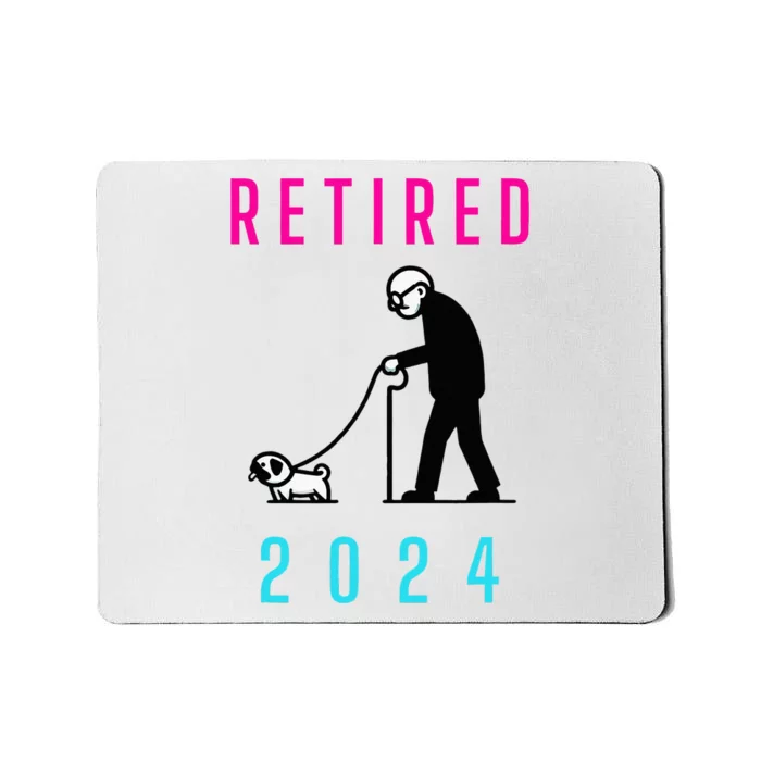 Retired 2024 Pug Owner Retirement Mousepad