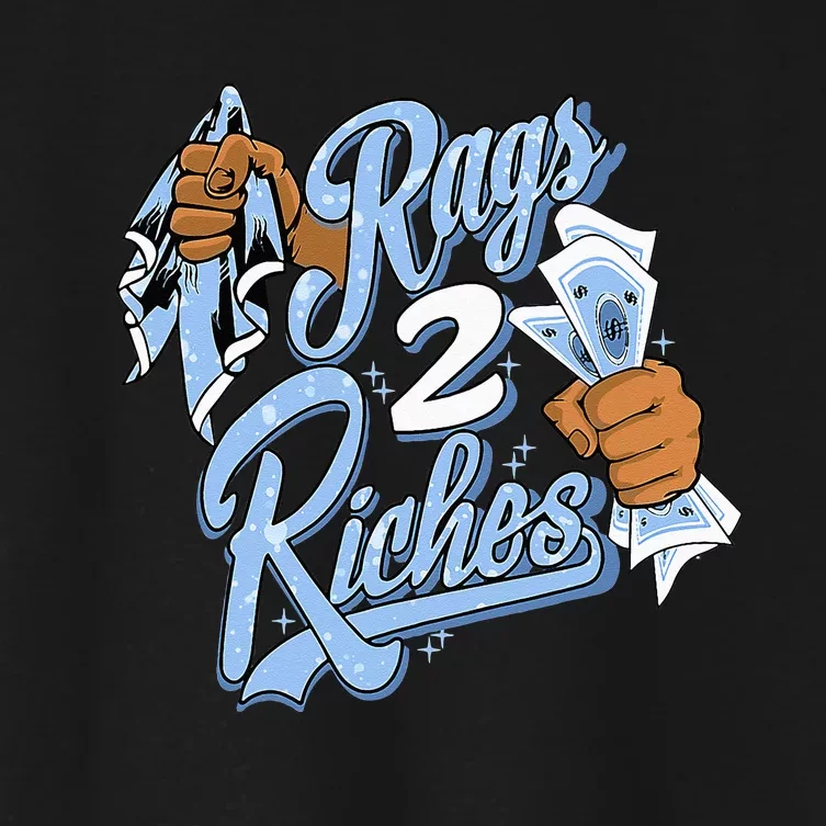 Rags 2 Riches Blue Matching Tee For Men Women Women's Crop Top Tee