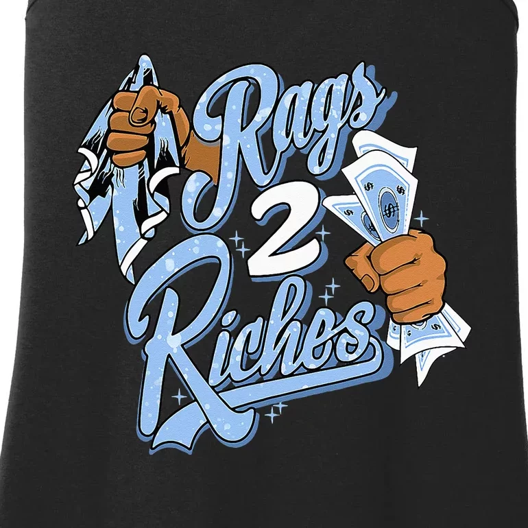 Rags 2 Riches Blue Matching Women Ladies Essential Tank