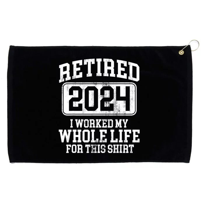 Retired 2024 Retirement Grommeted Golf Towel