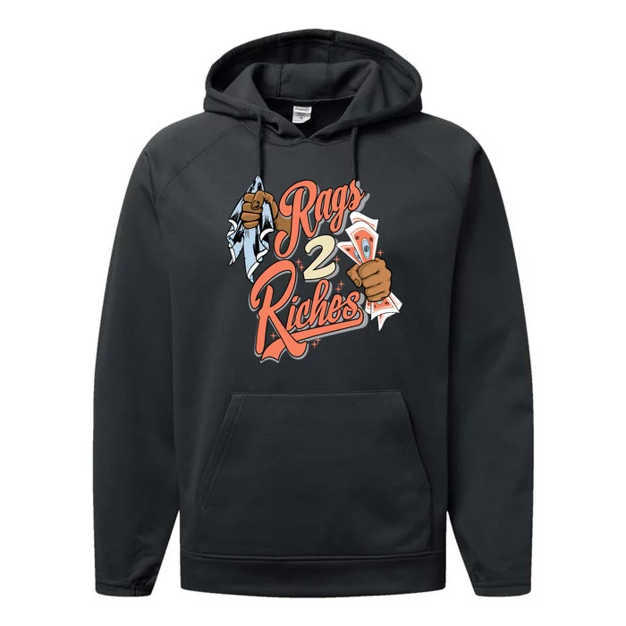 Rag 2 Riches Crimson Bliss 5s Matching Performance Fleece Hoodie