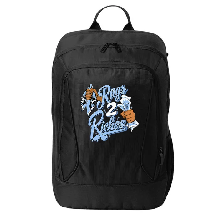 Rags 2 Riches Blue Matching Tee For Men Women City Backpack