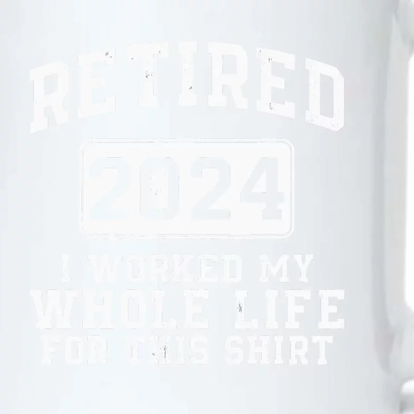 Retired 2024 Retirement Humor Black Color Changing Mug