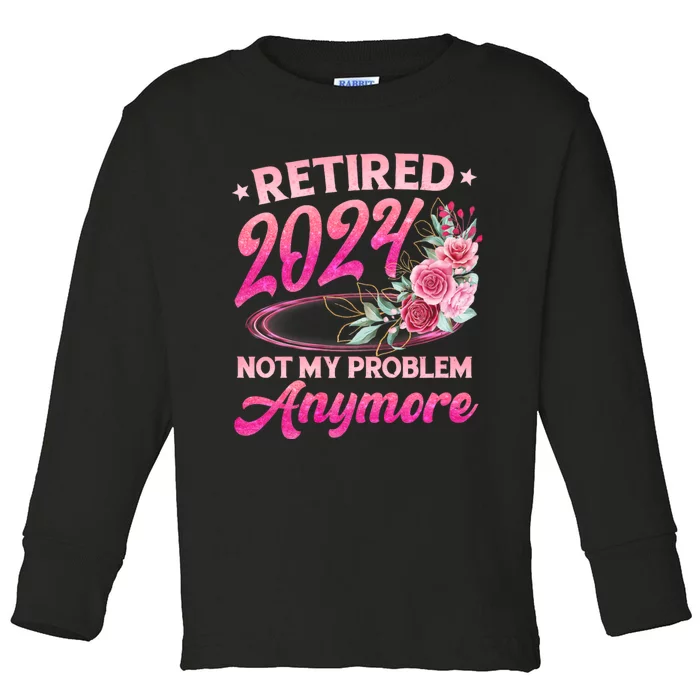 Retire 2024 Toddler Long Sleeve Shirt