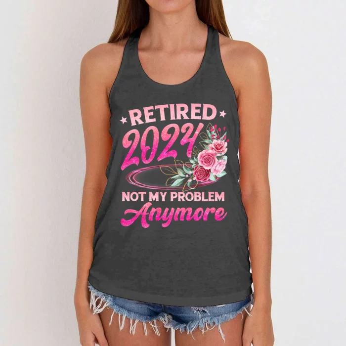 Retire 2024 Women's Knotted Racerback Tank