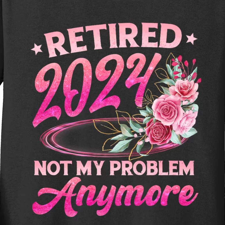 Retire 2024 Kids Long Sleeve Shirt