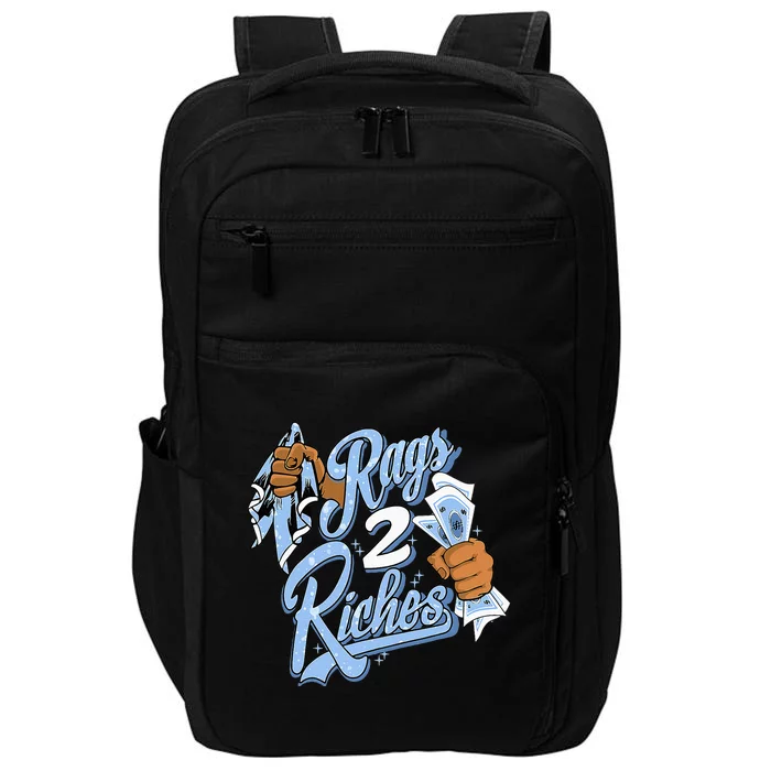 Rags 2 Riches Blue Matching Tee For Men Women Impact Tech Backpack