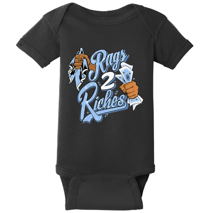 Rags 2 Riches Blue Matching Tee For Men Women Baby Bodysuit