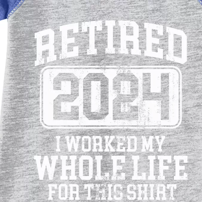 Retired 2024 Retirement  Humor Infant Baby Jersey Bodysuit