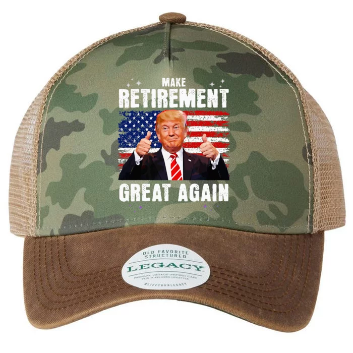 Retired 2024 Retirement 2024 Retiring 2024 Trump Great Again Legacy Tie Dye Trucker Hat