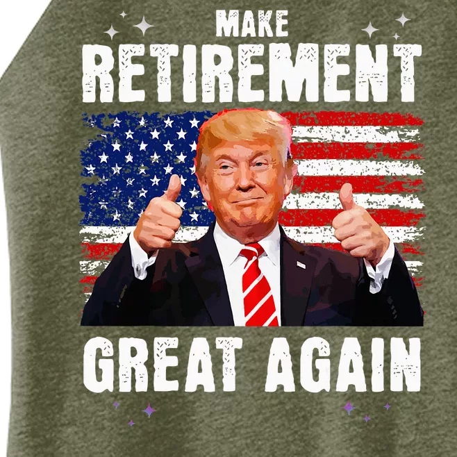 Retired 2024 Retirement 2024 Retiring 2024 Trump Great Again Women’s Perfect Tri Rocker Tank