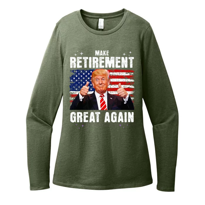 Retired 2024 Retirement 2024 Retiring 2024 Trump Great Again Womens CVC Long Sleeve Shirt