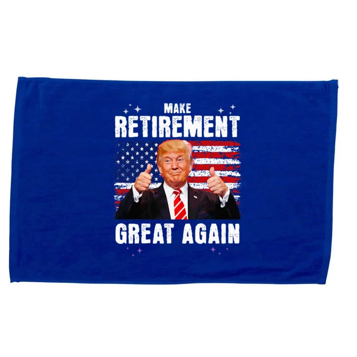 Retired 2024 Retirement 2024 Retiring 2024 Trump Great Again Microfiber Hand Towel