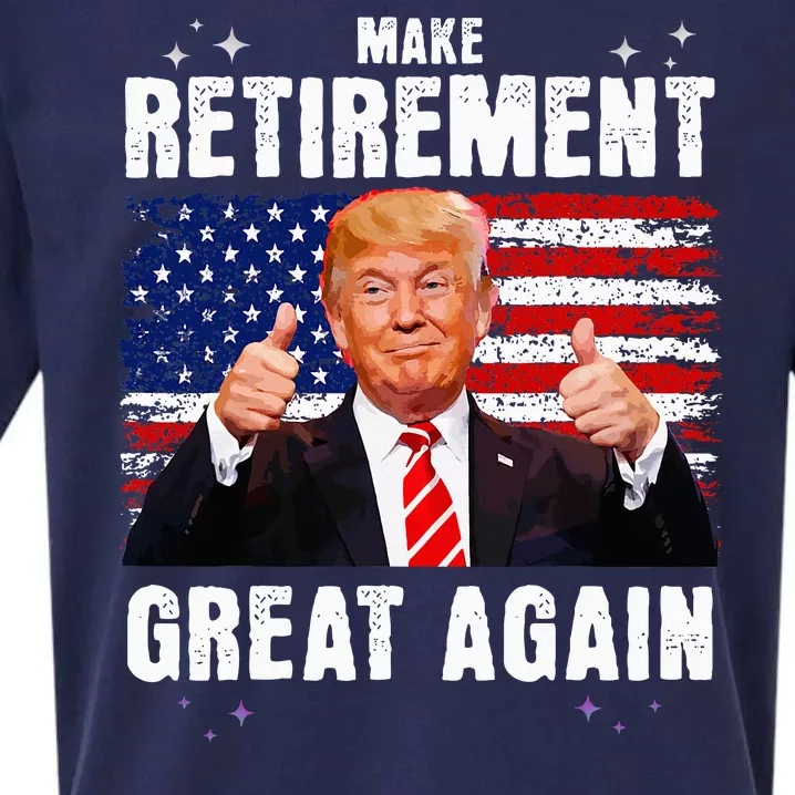 Retired 2024 Retirement 2024 Retiring 2024 Trump Great Again Sueded Cloud Jersey T-Shirt