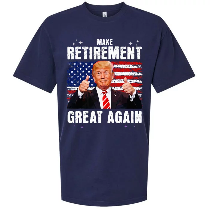 Retired 2024 Retirement 2024 Retiring 2024 Trump Great Again Sueded Cloud Jersey T-Shirt