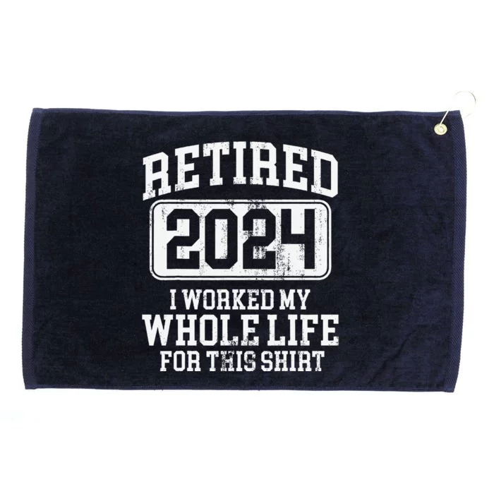 Retired 2024 Retirement Grommeted Golf Towel