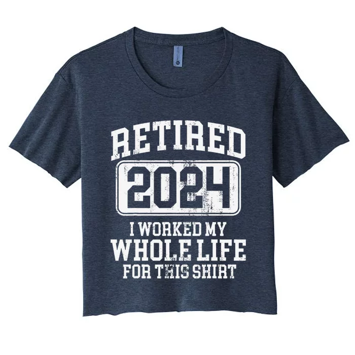 Retired 2024 Retirement Women's Crop Top Tee